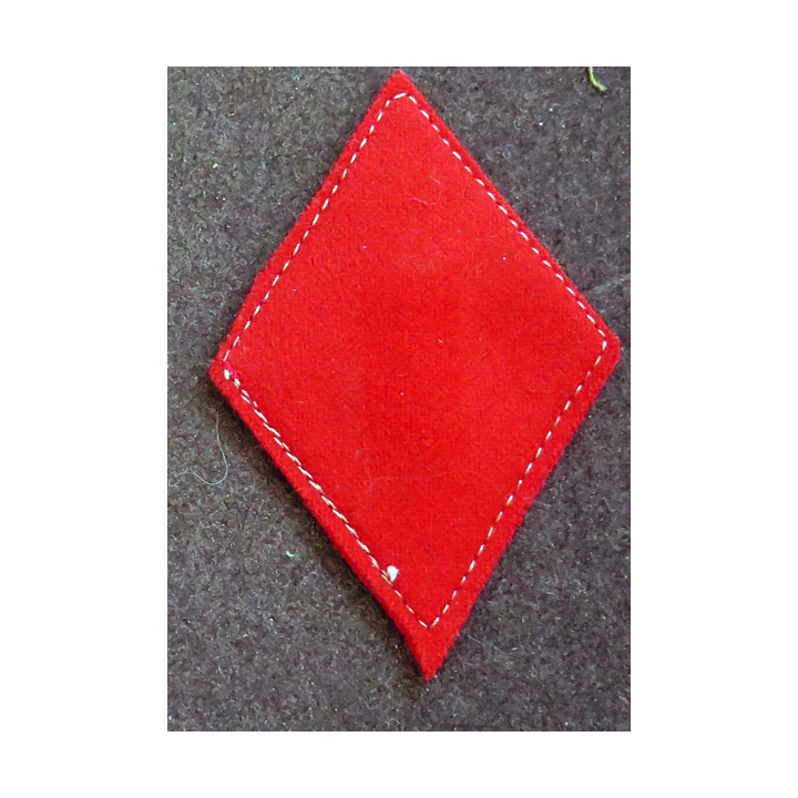 LOSANGE DE BRAS MODÈLE 45 : losange de l'artillerie coloniale / de Marine modèle s/off (laminette)