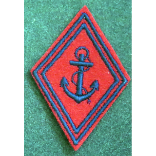 LOSANGE DE BRAS MODÈLE 45 : losange de l'artillerie coloniale / de Marine modèle troupe