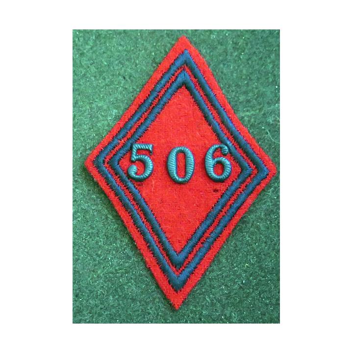 LOSANGE DE BRAS MODÈLE 45 : losange du 506° GAAL RGroupe d'artillerie antiaérienne légère modèle troupe