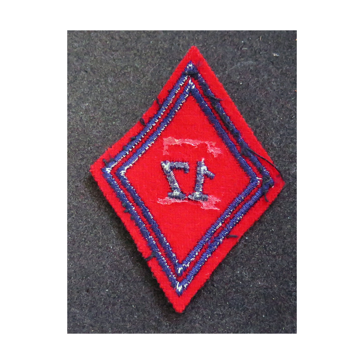 LOSANGE DE BRAS MODÈLE 45 : losange du 17° RA Régiment d'artillerie modèle troupe