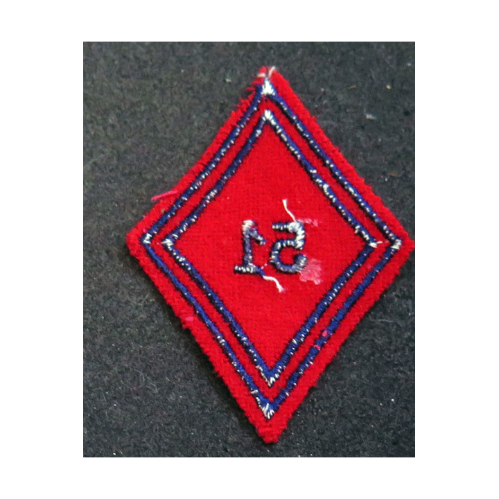 LOSANGE DE BRAS MODÈLE 45 : losange du 51° RA Régiment d'artillerie modèle troupe