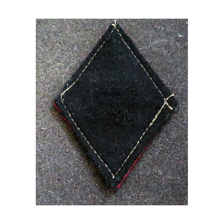 LOSANGE DE BRAS MODÈLE 45 : losange du 58° RA Régiment d'artillerie modèle s/off (laminette)
