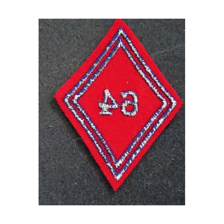 LOSANGE DE BRAS MODÈLE 45 : losange du 64° RA Régiment d'artillerie modèle troupe
