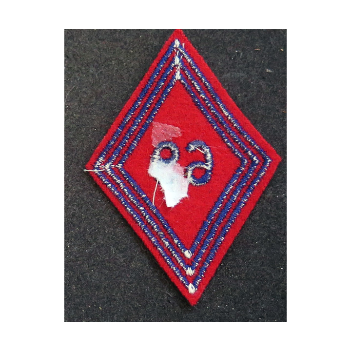 LOSANGE DE BRAS MODÈLE 45 : losange du 69° RA Régiment d'artillerie modèle troupe Indochine
