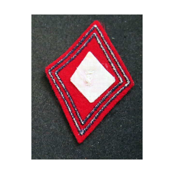 LOSANGE DE BRAS MODÈLE 45 : losange du 7° RA régiment de l'artillerie modèle officier (cannetille)