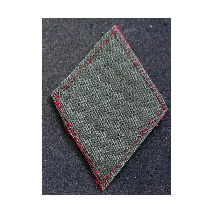 LOSANGE DE BRAS MODÈLE 45 : losange du 74° RAB régiment d'artillerie blindé modèle s/off (laminette)