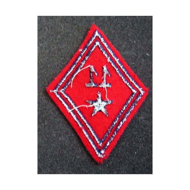 LOSANGE DE BRAS MODÈLE 45 : losange du 11° RAB régiment d'artillerie blindé modèle troupe