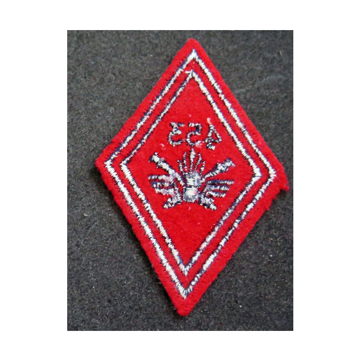 LOSANGE DE BRAS MODÈLE 45 : losange du 453° Groupe d'artillerie antiaérienne modèle troupe