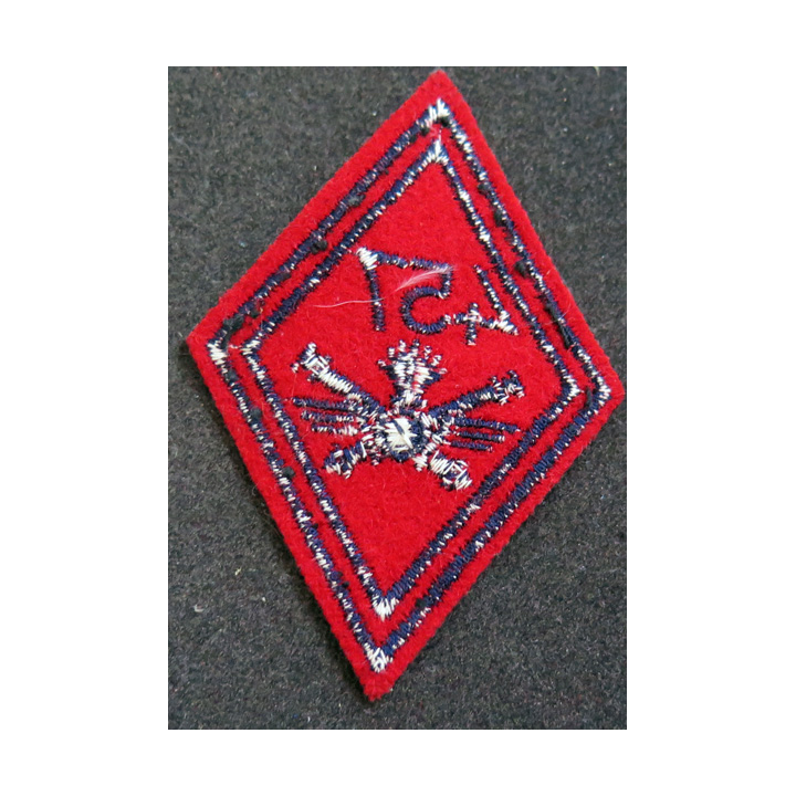 LOSANGE DE BRAS MODÈLE 45 : losange du 457° Groupe d'artillerie antiaérienne modèle troupe