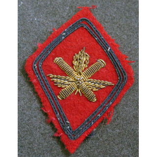 LOSANGE DE BRAS MODÈLE 45 : losange des Régiment d'artillerie antiaérienne modèle officiers (cannetille)