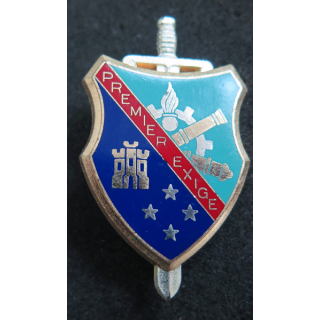 1° RMAT :  insigne du 1° régiment du Matériel Delsart G. 2991