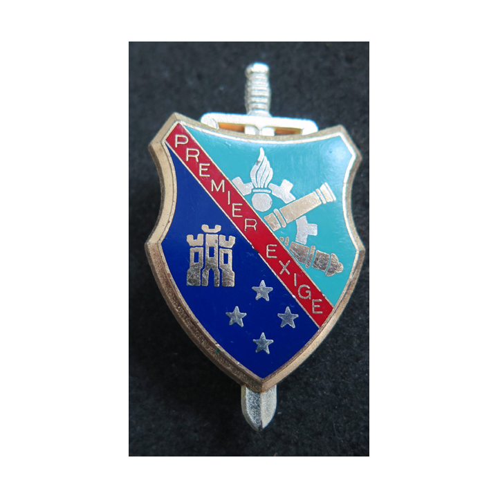 1° RMAT :  insigne du 1° régiment du Matériel Delsart G. 2991