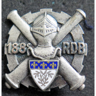 188° RDB :  188° compagnie de Réparation Divisionnaire Blindée Drago G. 1158 en émail