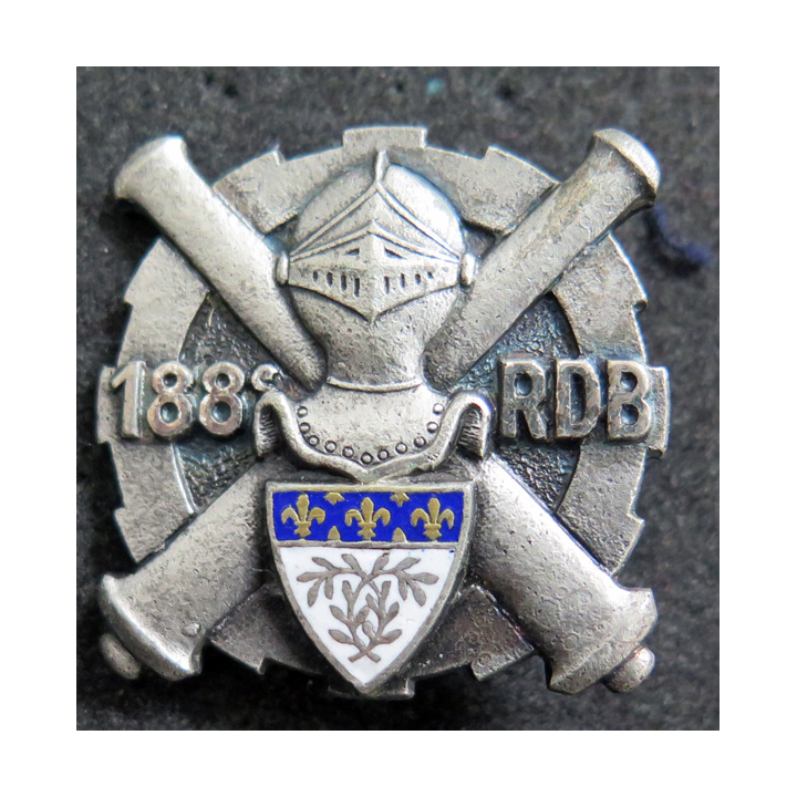 188° RDB :  188° compagnie de Réparation Divisionnaire Blindée Drago G. 1158 en émail