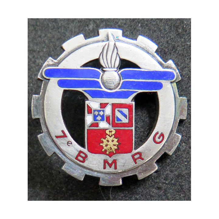 7° BMRG : 7° Bataillon du matériel de Réserve Générale Drago Romainville G. 1024 en émail