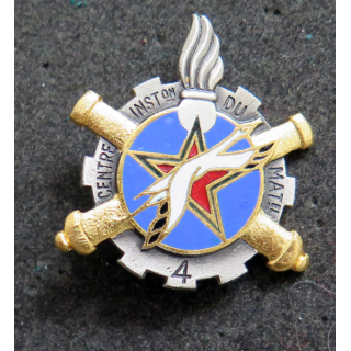 CISM N° 4 : Centre d'instruction du service du Matériel N° 4  Drago Paris G. 1457 en émail