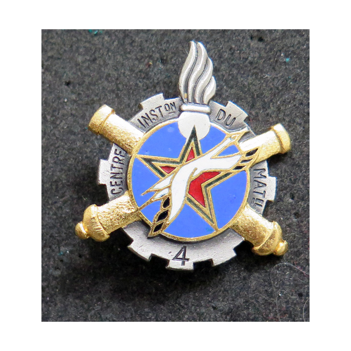 CISM N° 4 : Centre d'instruction du service du Matériel N° 4  Drago Paris G. 1457 en émail