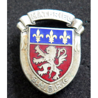 8° BMRG : insigne métallique du 8° bataillon du Matériel de réserve générale  DOM en émail