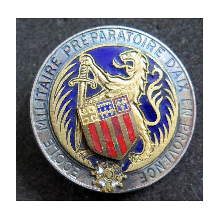 EMP AIX : insigne de l'école militaire préparatoire d'Aix en Provence Drago H. 630 en émail