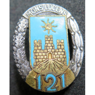 121° RI : 121° régiment d'infanterie de fabrication Drago Paris G. 430 en émail