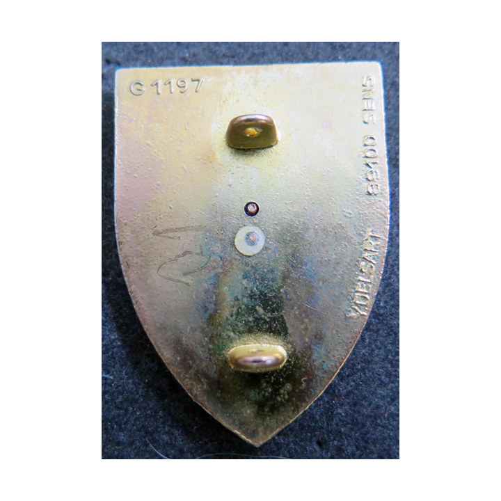 8° RI : insigne métallique du 8° régiment d'infanterie Austrasie de fabrication Delsart Sens G. 1197