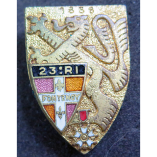 23° RI : 23° régiment d'infanterie Drago Paris G. 2080 émail violet translucide