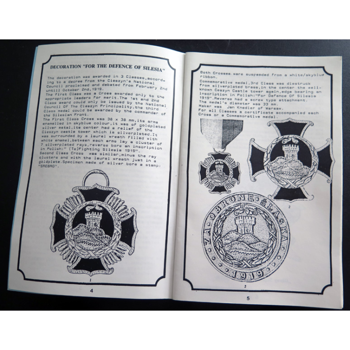 Brochure sur les insignes et décorations de Pologne 1919-1921