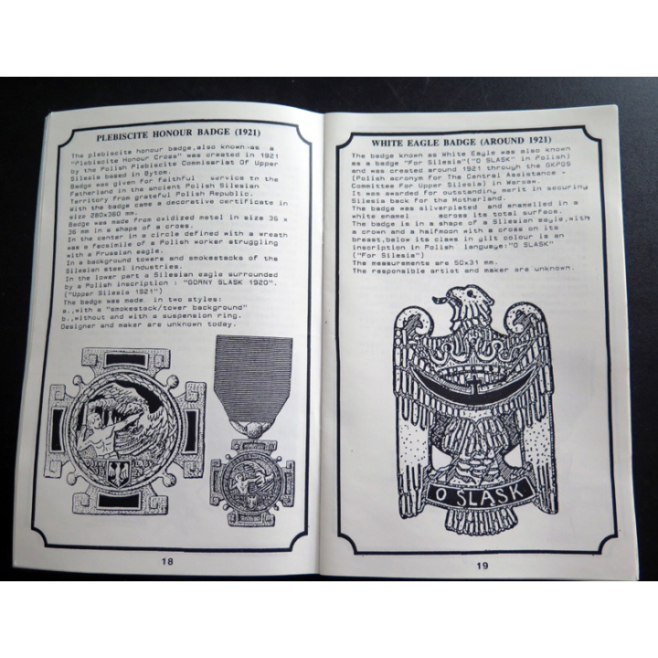 Brochure sur les insignes et décorations de Pologne 1919-1921