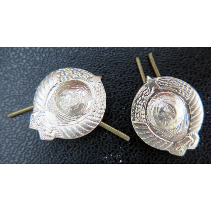 URSS : Paire d'insignes de col de l'artillerie