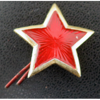 URSS : étoile de Chapka rouge largeur 2,8 cm