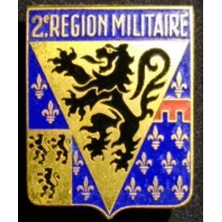 2° RM : 2° région militaire Drago G. 2045 2 boléros en émail