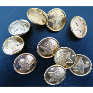 URSS : Lot de 10 boutons d'uniforme soviétique