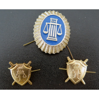 RUSSIE : insigne de coiffure et de col de la Protection judiciaire russe