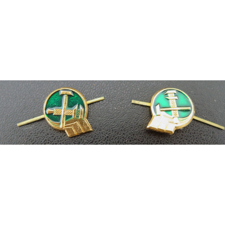 RUSSIE : insigne de col des chemins de fer