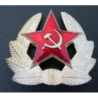 URSS : cocarde de casquette pour les soldats de l'armée soviétique
