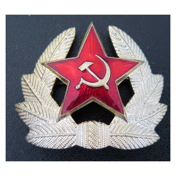 URSS : cocarde de casquette pour les soldats de l'armée soviétique