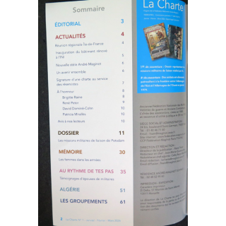 LA CHARTE N°1 janvier février mars 2026 Les missions militaires de liaison de Potsdam
