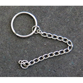 mousqueton avec chaine longueur 9 cm