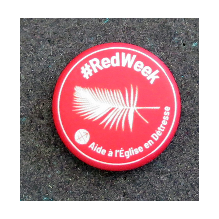 Pin's Red week aide à l'église en détresse