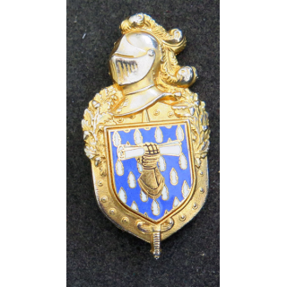 insigne du Commandement des écoles et de formation de la gendarmerie Plateau AB Louis Del H.696 et écu AB G. 2150
