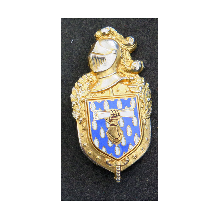 insigne du Commandement des écoles et de formation de la gendarmerie Plateau AB Louis Del H.696 et écu AB G. 2150