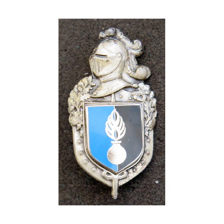 Insigne du personnel de la gendarmerie affecté hors territoire Plateau D ROM H.698 et  écu Drago