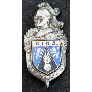 Centre d'instruction des gendarmes auxiliaires (CIGA) Plateau DELSART H.696 et écu Delsart G. 3605