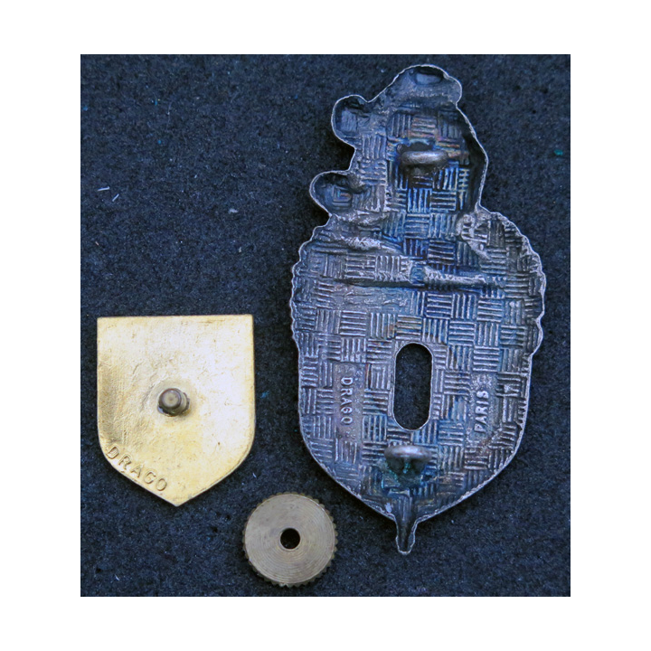Insigne de la musique de la Garde républicaine Plateau et écu Drago