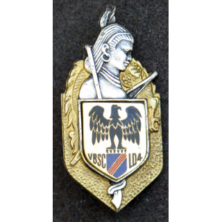 Insigne de la Garde montagnarde des hauts plateaux du Sud Plateau et écu Drago Retirage