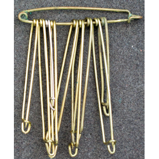 MILITARIA : lot de 10 épingles de taille diverses 3 à 5 cm