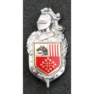Insigne de la légion de gendarmerie du Languedoc Roussillon Plateau et écu sans nom de fabricant