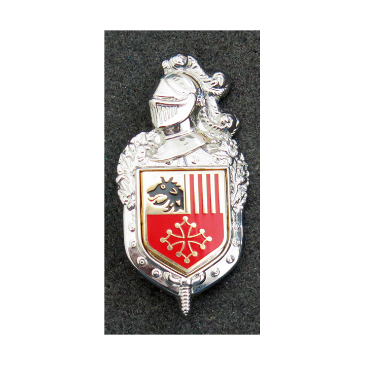 Insigne de la légion de gendarmerie du Languedoc Roussillon Plateau et écu sans nom de fabricant