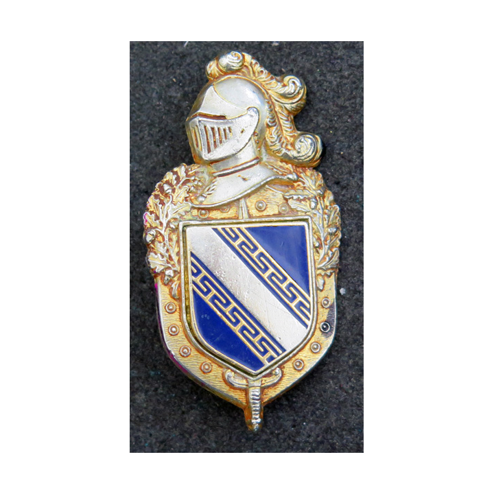 Insigne de la légion de gendarmerie de Champagne Plateau DELSART H.696 et écu AB G. 2136