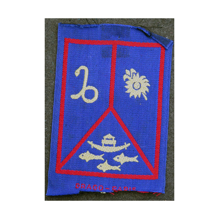 Ecusson brodé du commandement Antilles Guyane